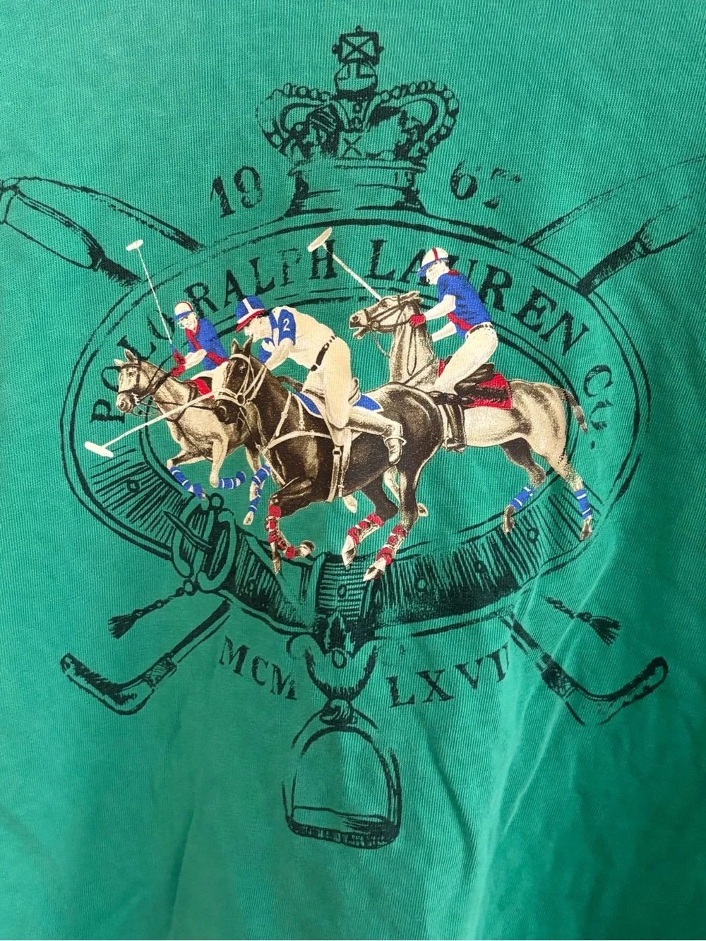 Polo by Ralph Lauren Green Graphic Boys T-Shirt Size S (8)